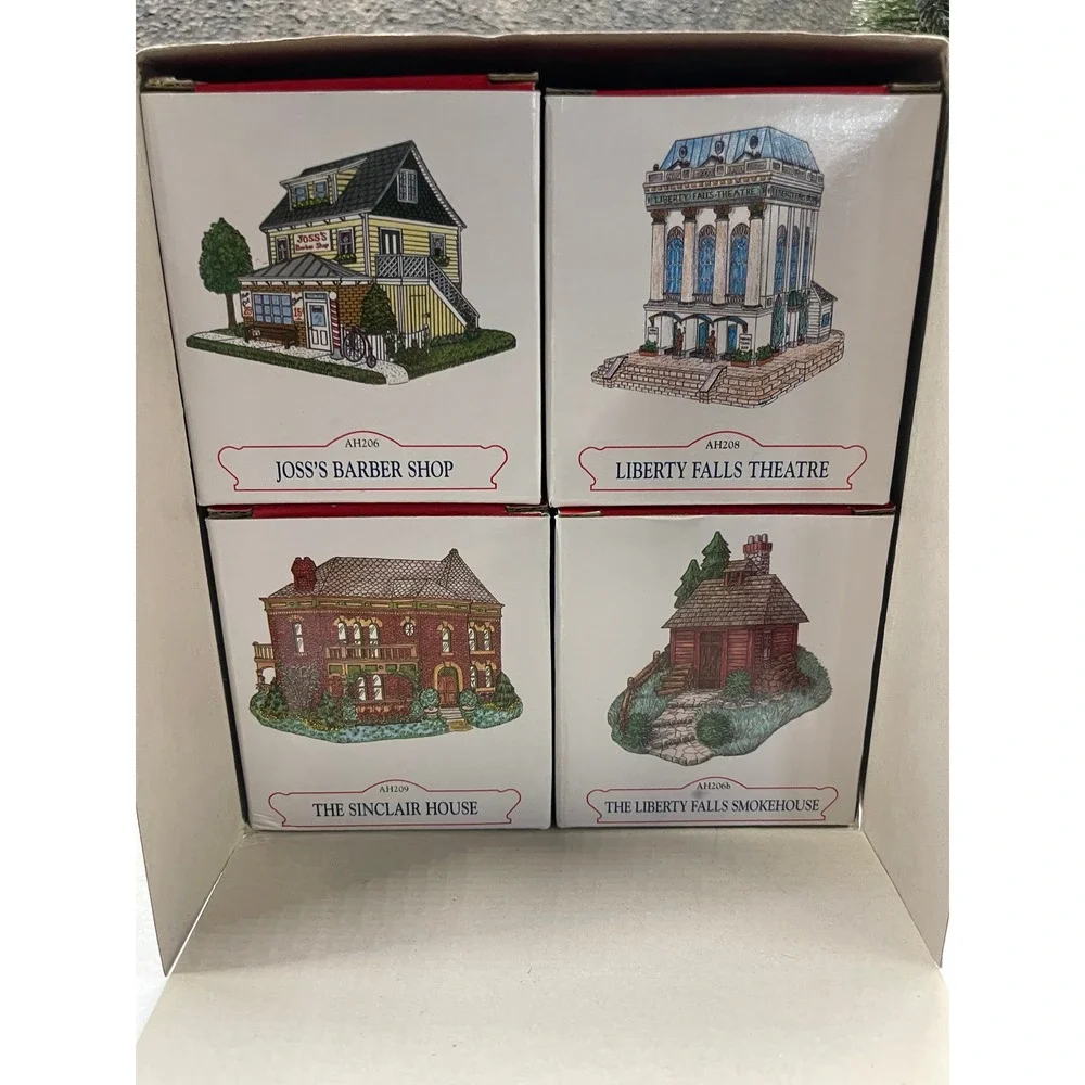 Liberty Falls Boxed Set AH208 Theatre AH206 Barber Shop, AH209 Sinclair, AH206b